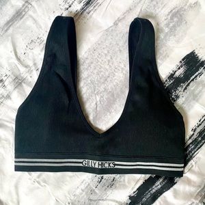 Gilly Hicks Ribbed Scoopneck Bralette